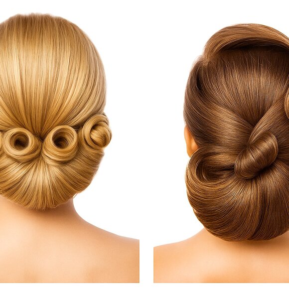 Professional Hair Styling Tools 4 Pcs Set Ponytail Bun Braids Beauty Accessories - Picture 3 of 5